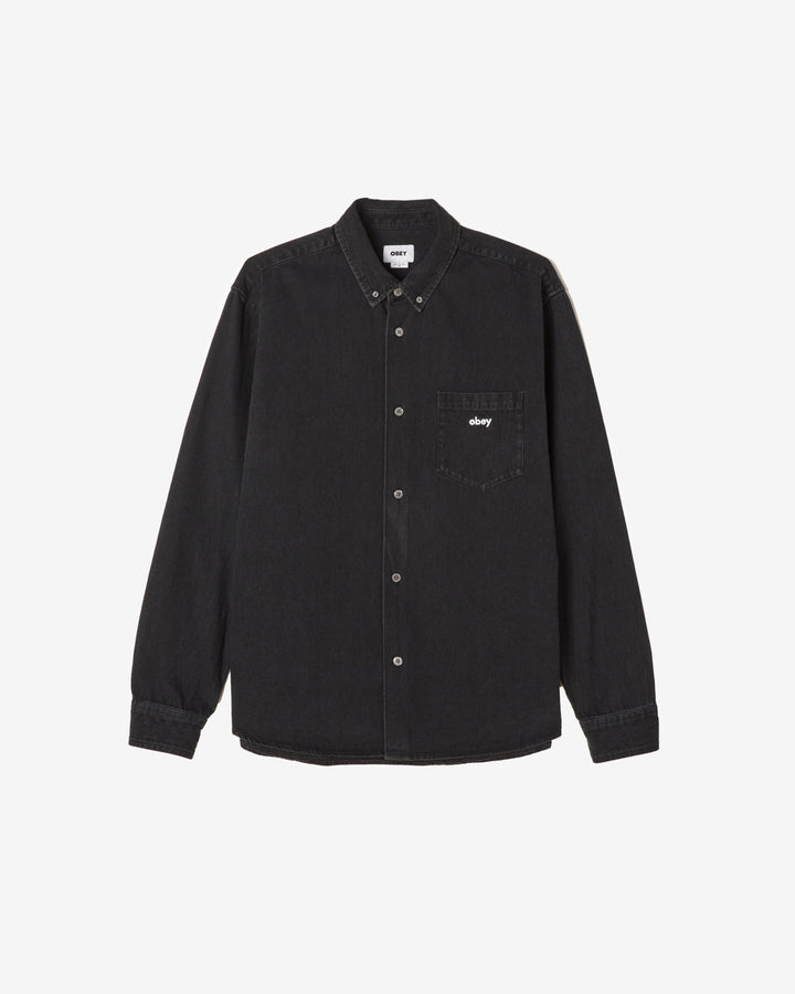 LOGAN DENIM SHIRT FADED BLACK