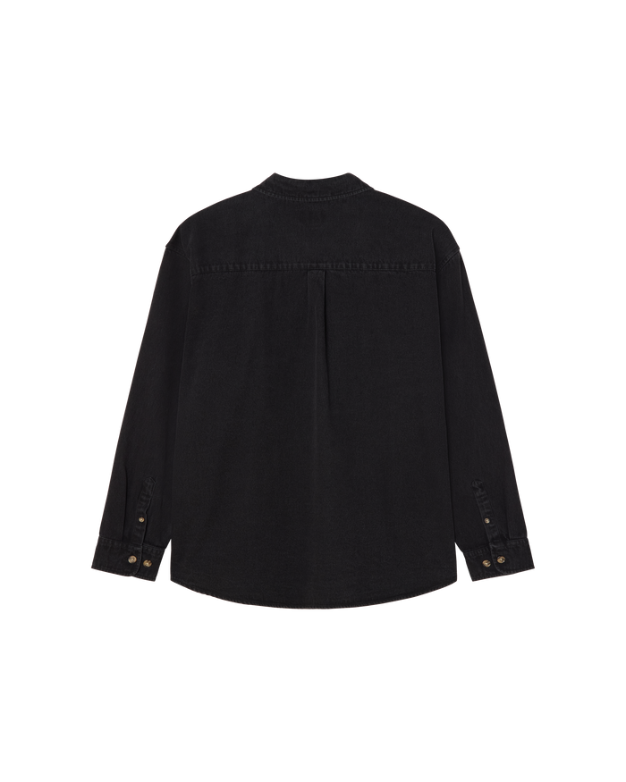 obey-charlie-denim-shirt-faded-black - alternate view