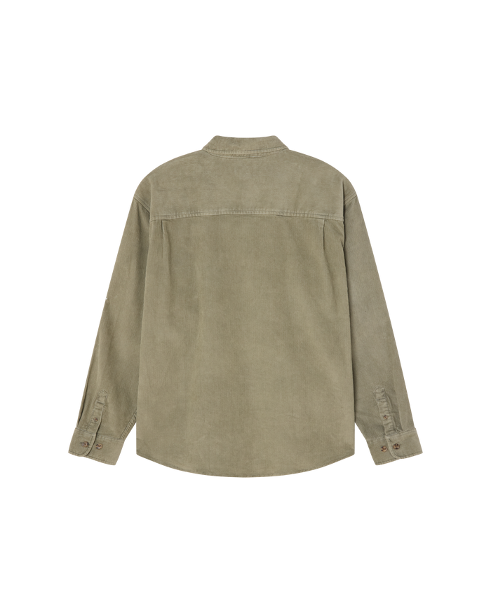 obey-tommy-corduroy-shirt-vetiver - alternate view