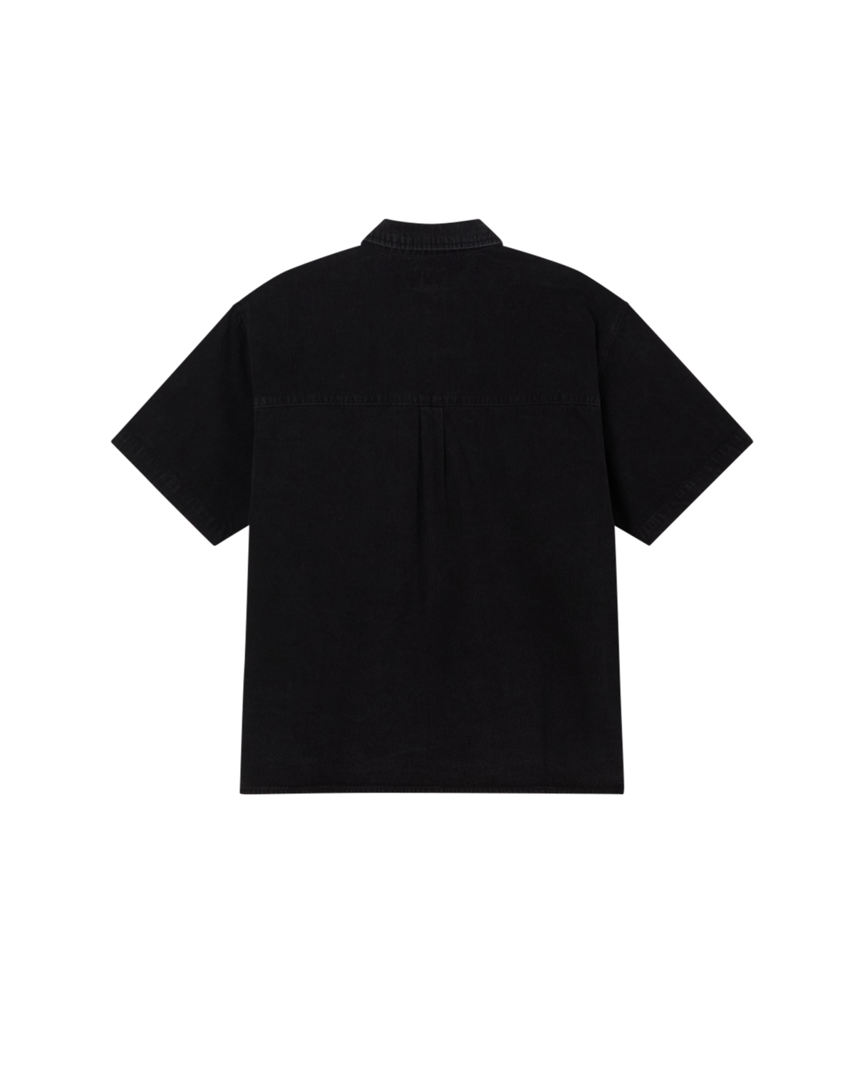 obey bigwig denim ss shirt faded black