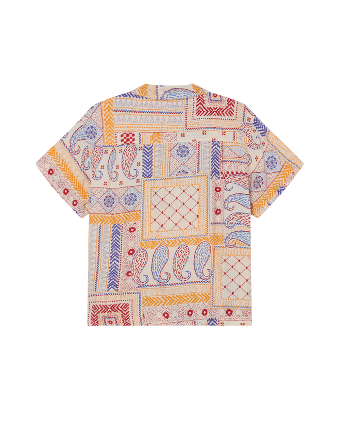 obey archie ss shirt cream multi