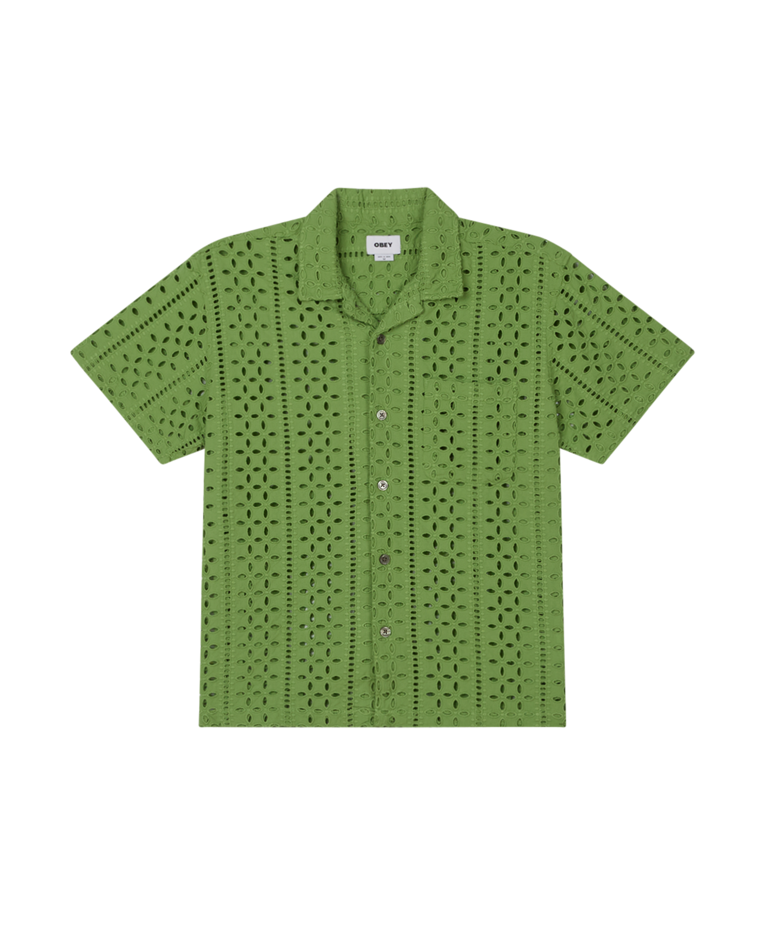 obey ayers ss shirt piquant green