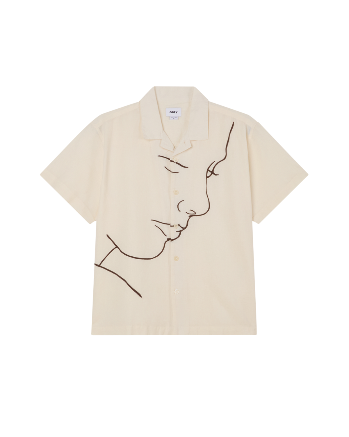 obey frances ss shirt unbleached multi