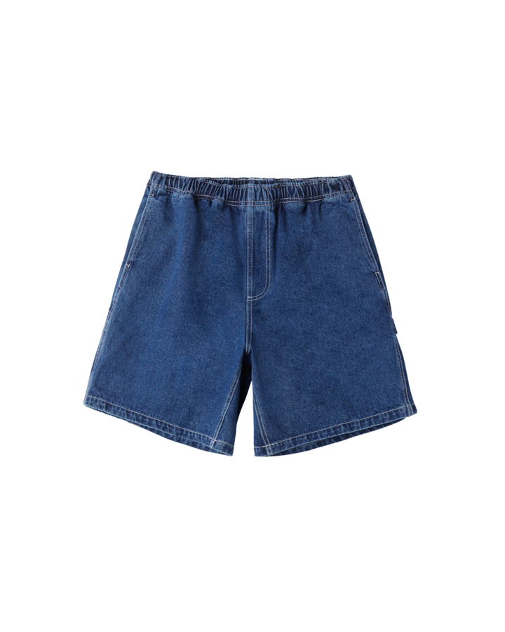 EASY DENIM CARPENTER SHORT STONE WASH INDIGO