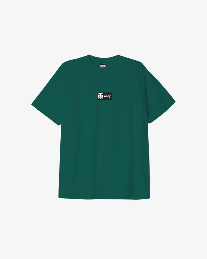 OBEY ICON HEAVYWEIGHT T-SHIRT ADVENTURE GREEN