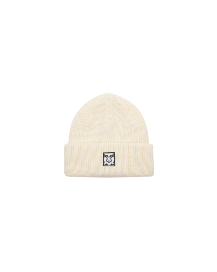 MID ICON PATCH CUFF BEANIE UNBLEACHED