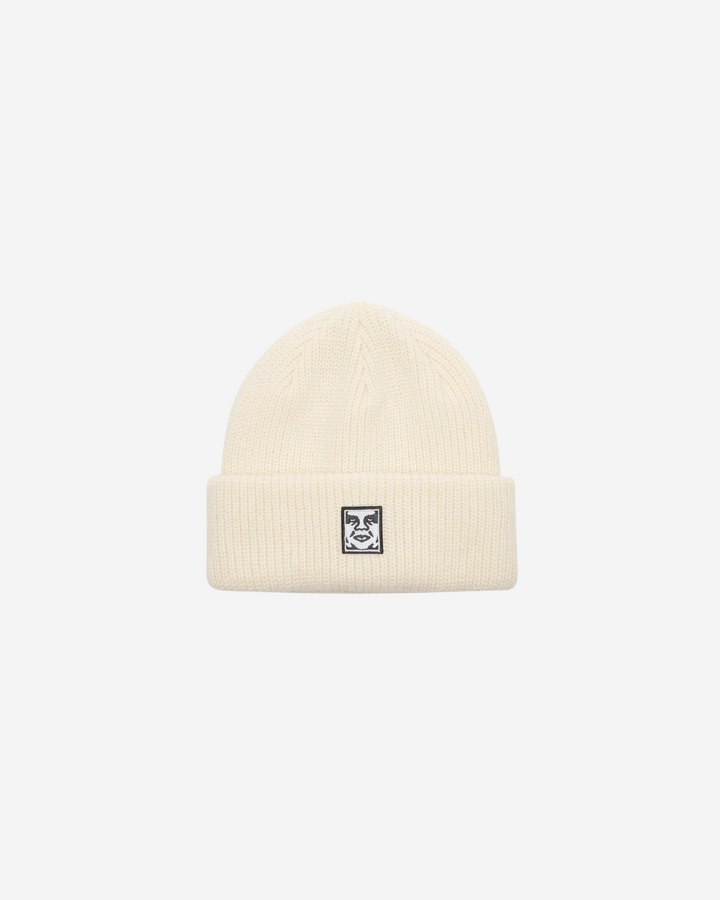 MID ICON PATCH CUFF BEANIE UNBLEACHED