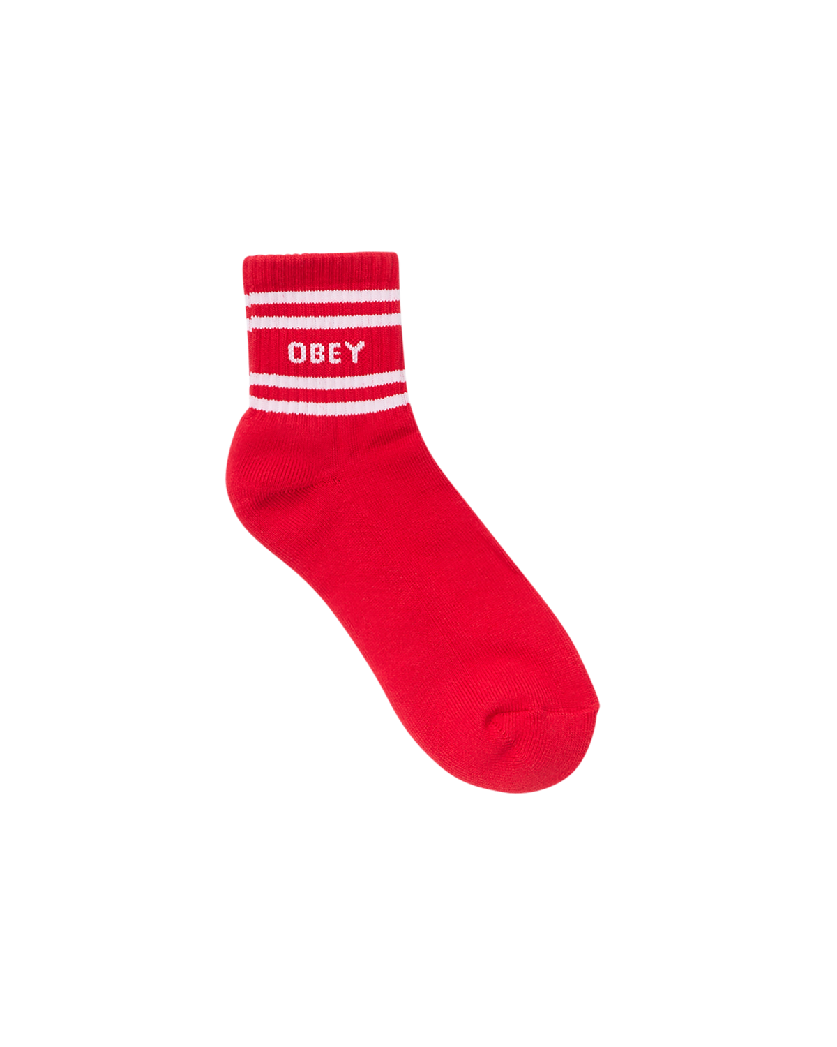 obey coop socks red white