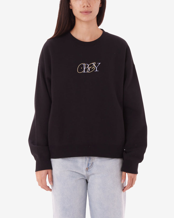 TYPE MIX CREWNECK DIGITAL BLACK