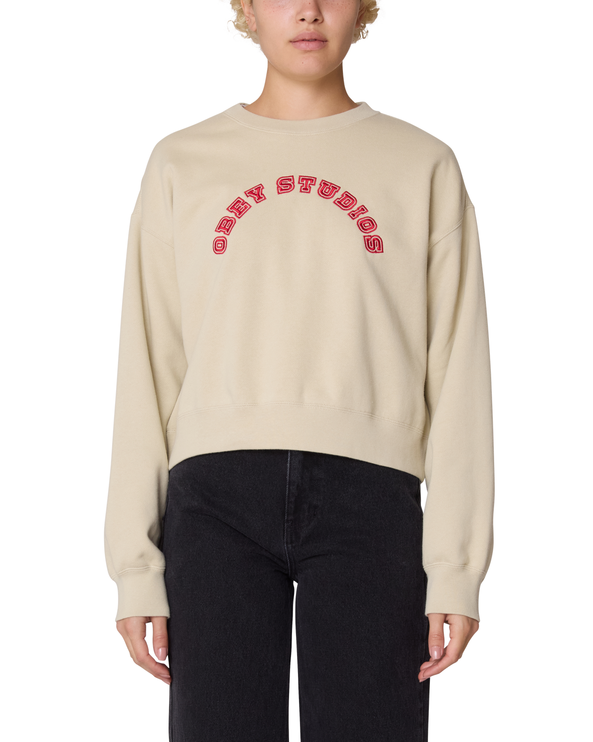 obey-arc-cropped-crewneck-sand