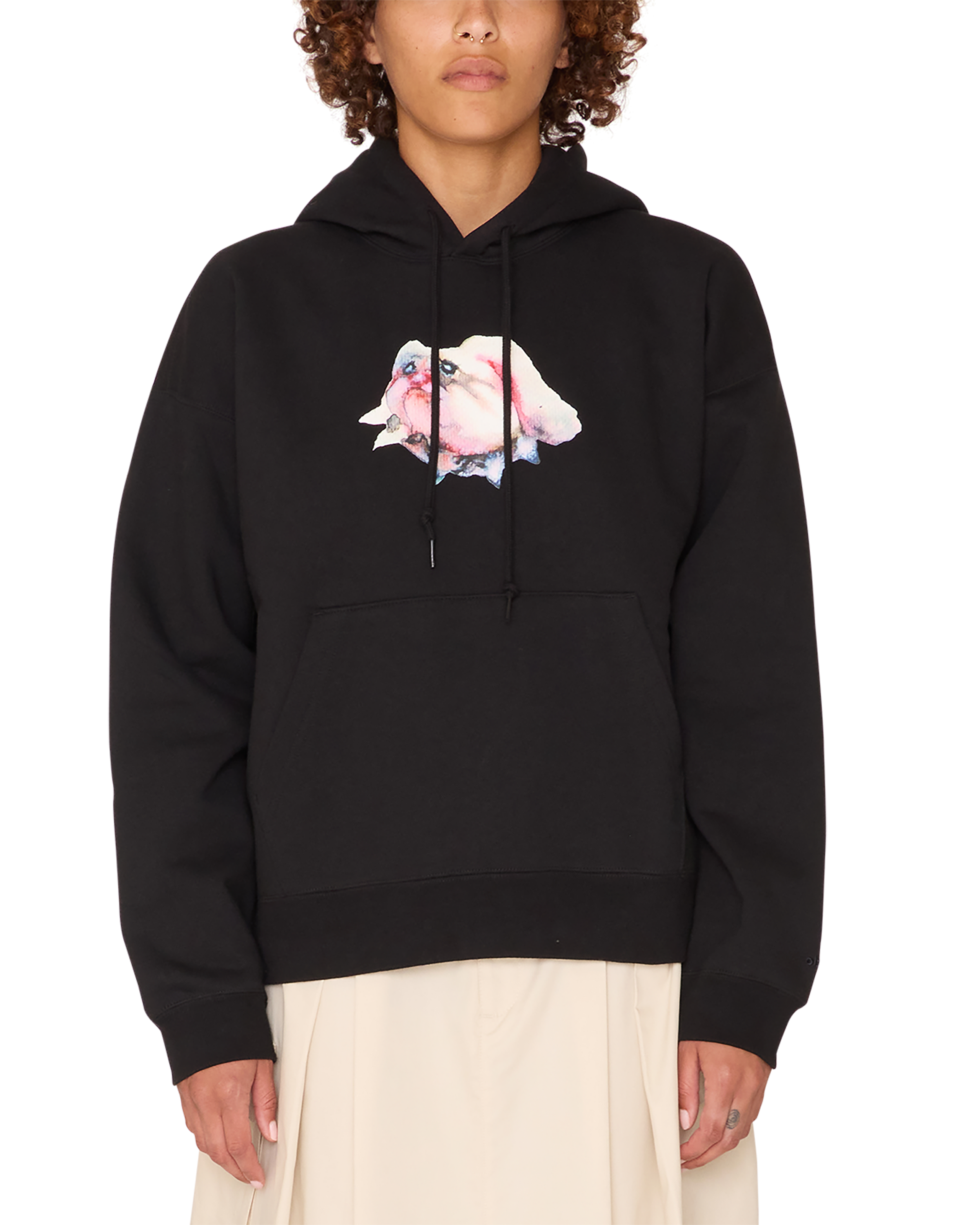 obey bull dog pullover black