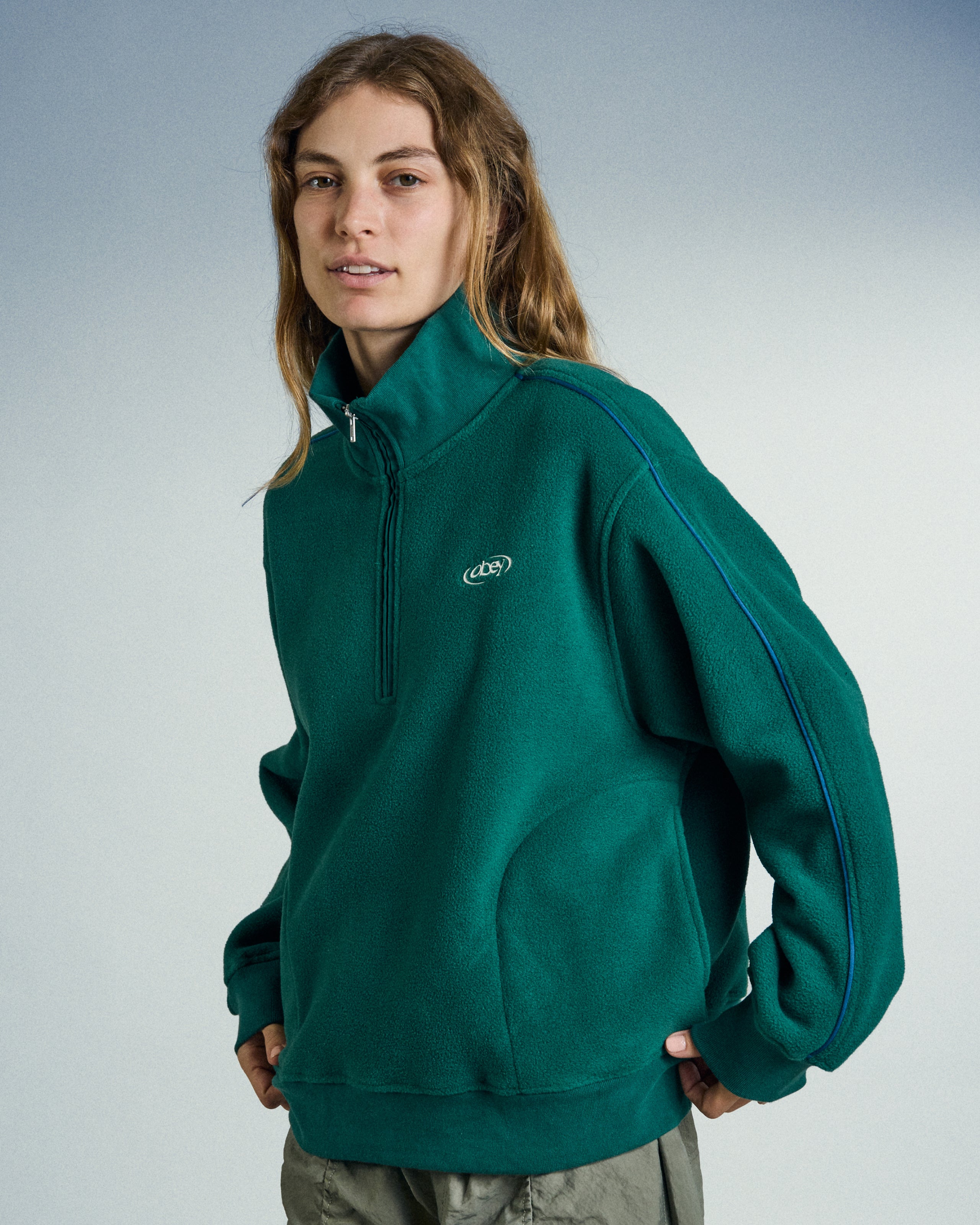 WATTS ZIP MOCKNECK