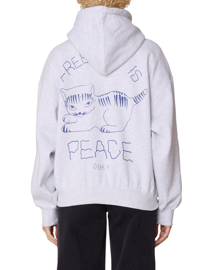 PEACE BAGGY ZIP HOOD