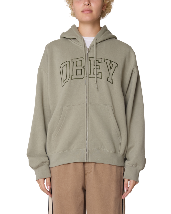 COLLEGIATE BAGGY ZIP HOOD