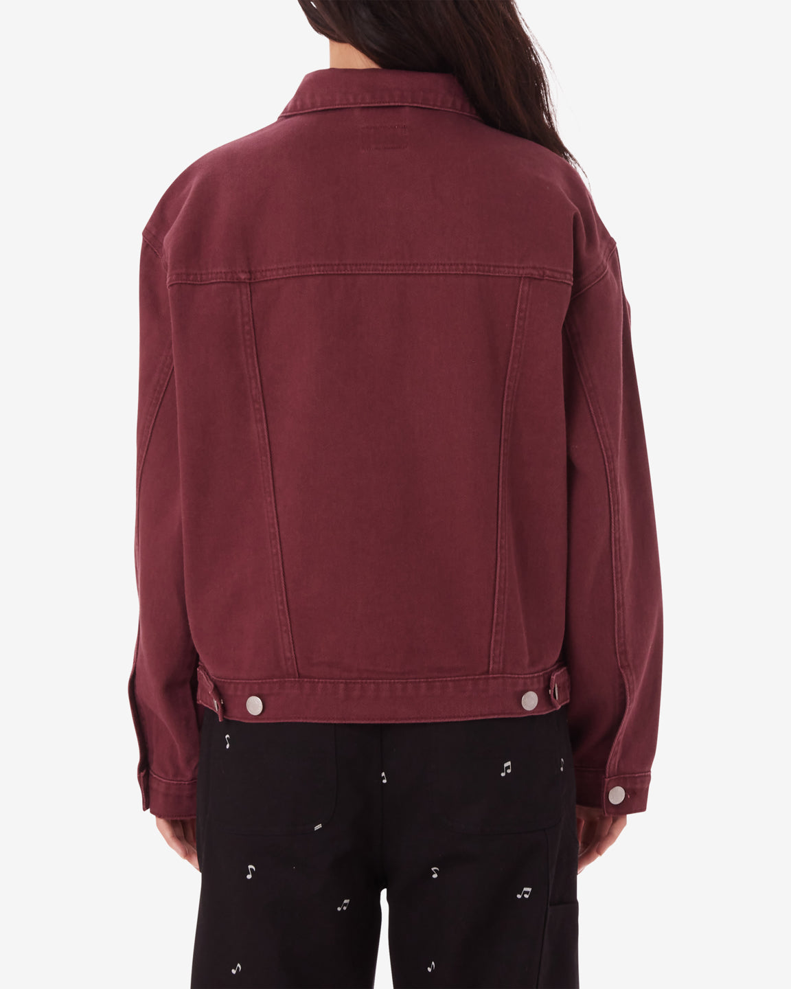 obey darla oversized trucker wine