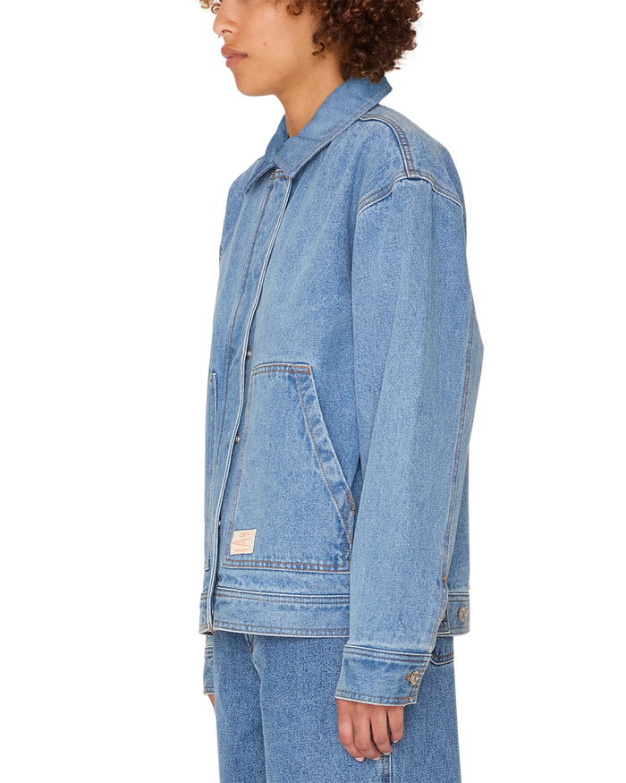 obey sybil jacket light indigo