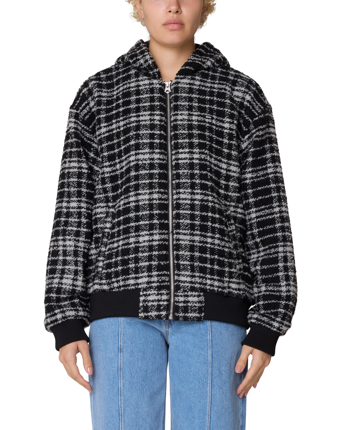 obey-luca-plaid-hood-jacket-black-multi (zoomed)