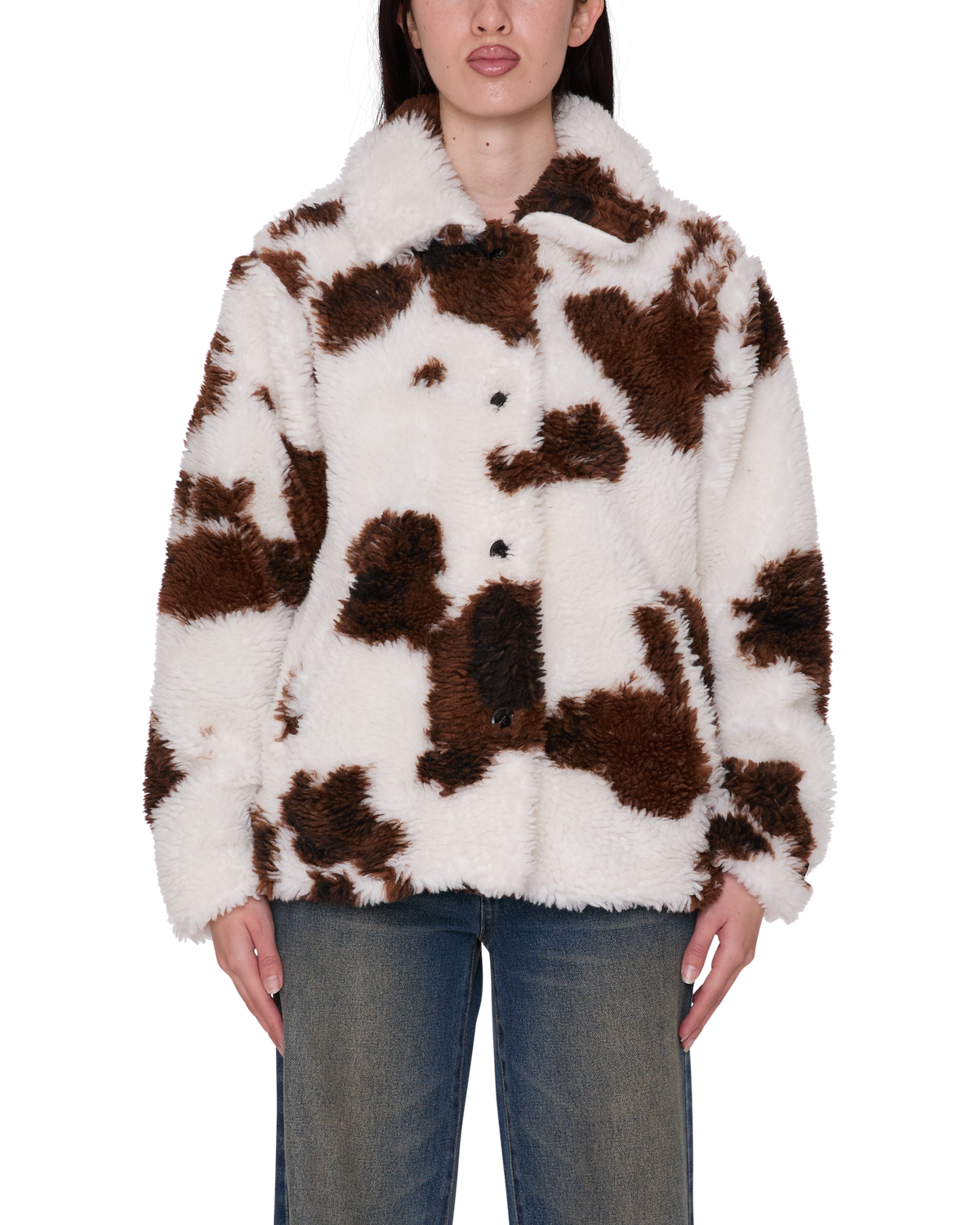 obey-nolie-sherpa-short-coat-cow-print
