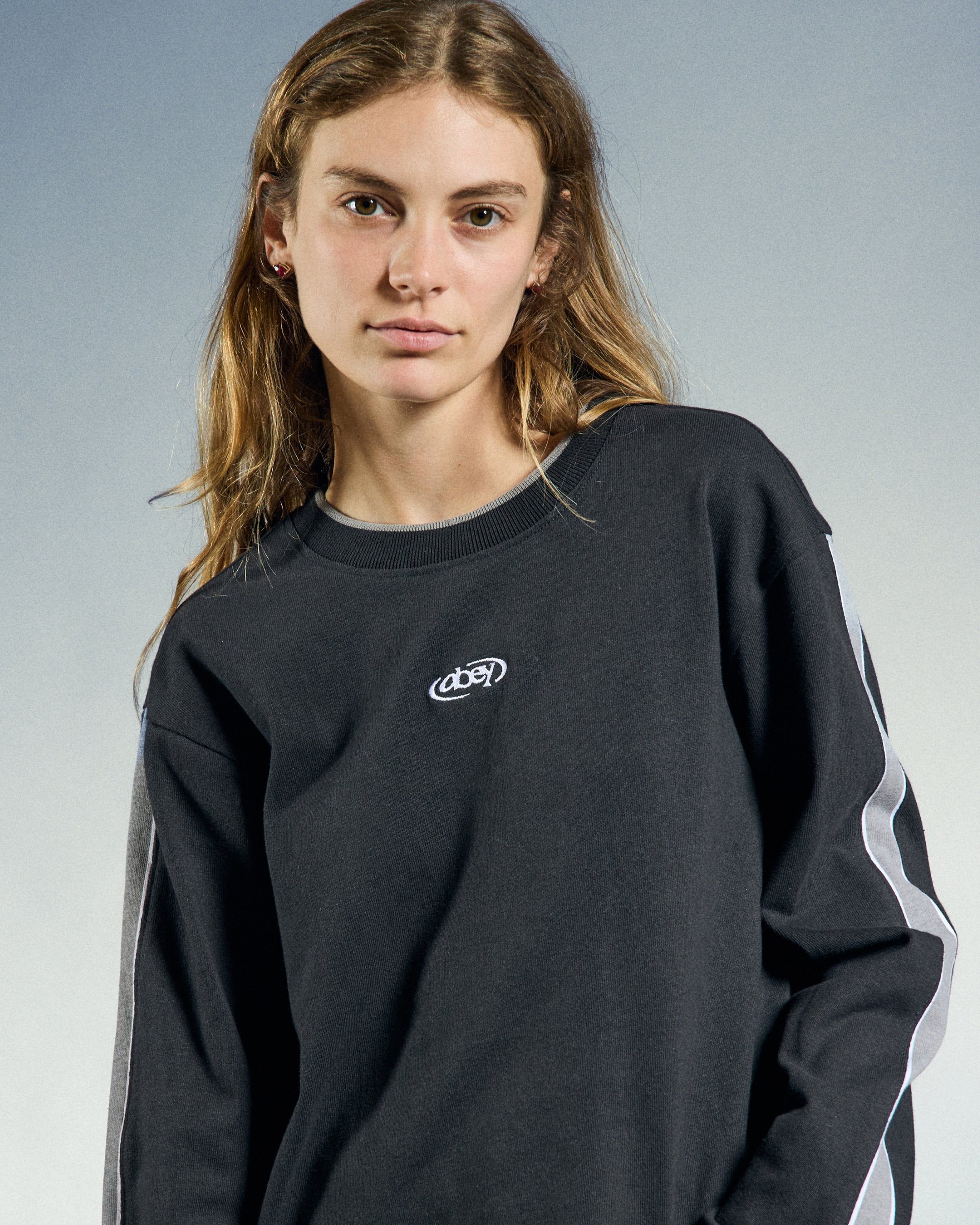 RALLY SLEEVE STRIPE LS TOP