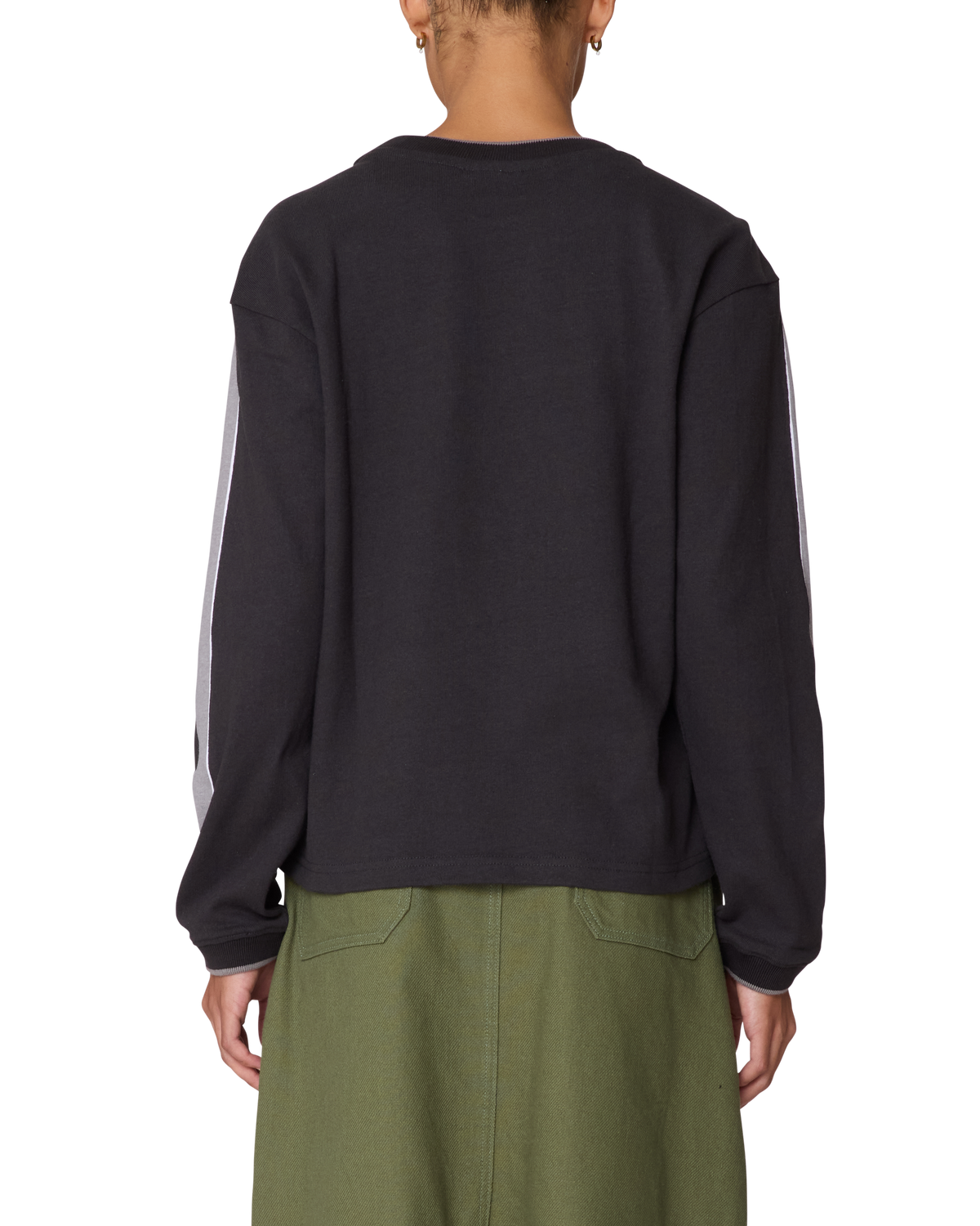 RALLY SLEEVE STRIPE LS TOP