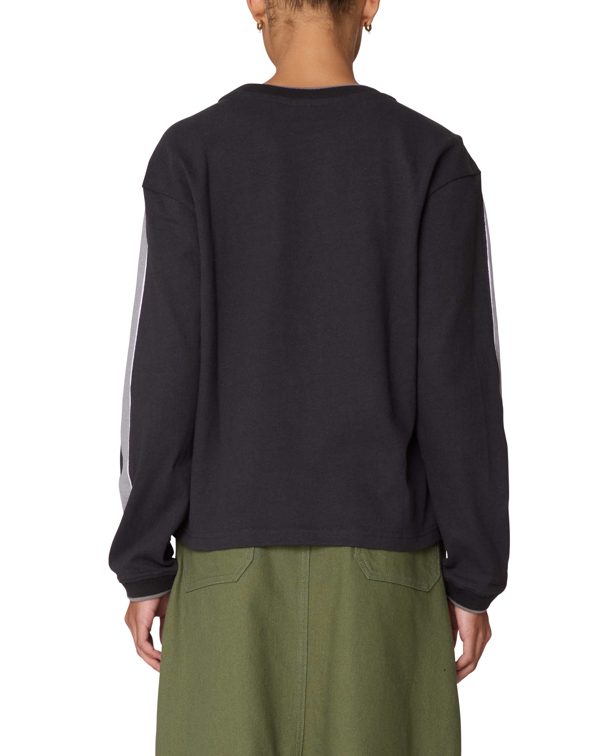 RALLY SLEEVE STRIPE LS TOP