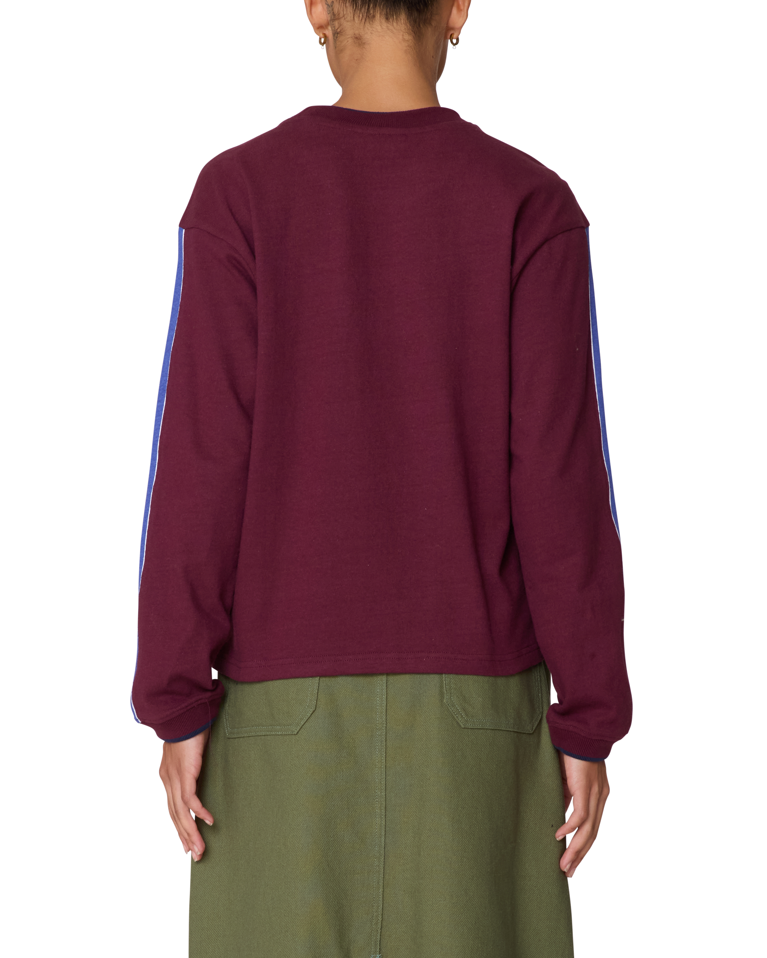 RALLY SLEEVE STRIPE LS TOP
