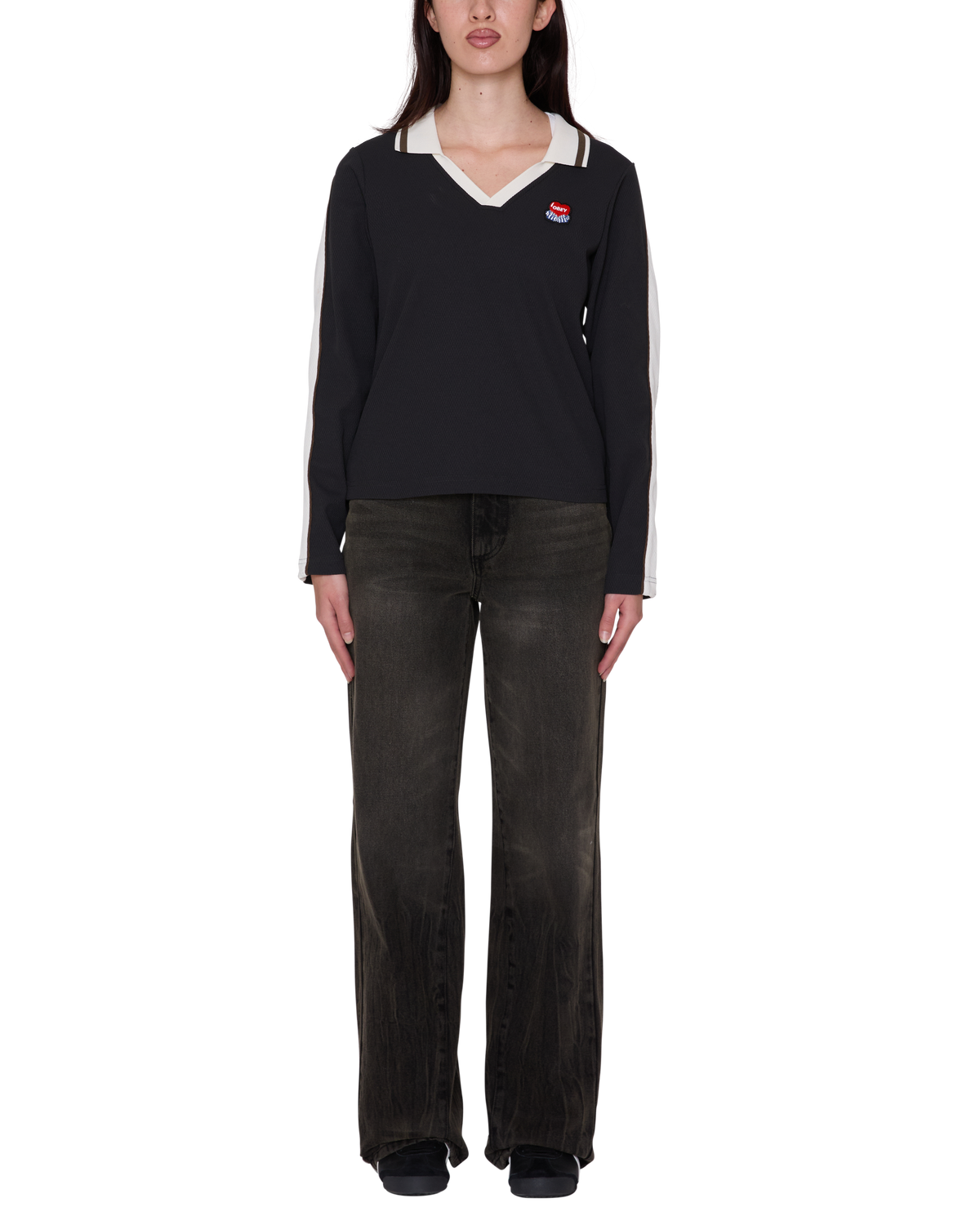 obey-aren-ls-polo-black-multi