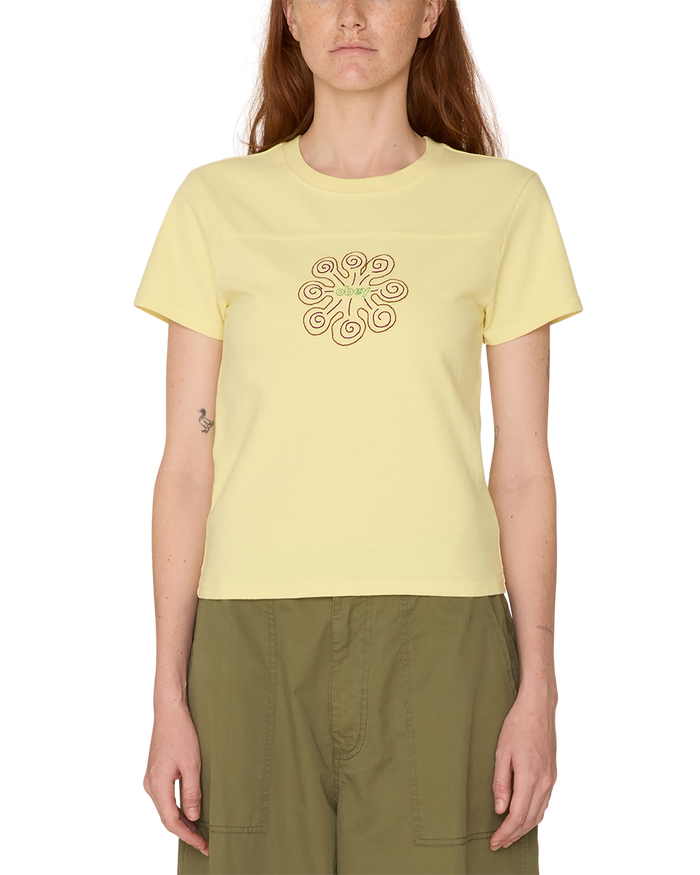 obey relax t shirt lemon