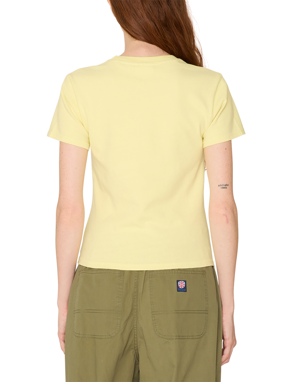 obey relax t shirt lemon