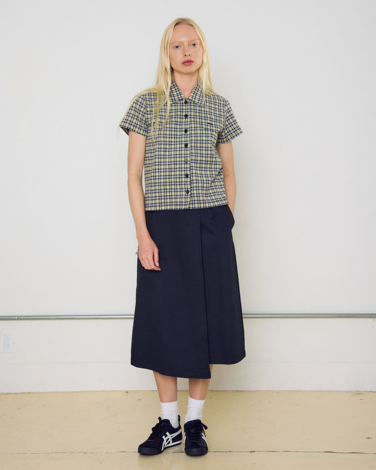 obey-lila-micro-check-polo-yellow-multi