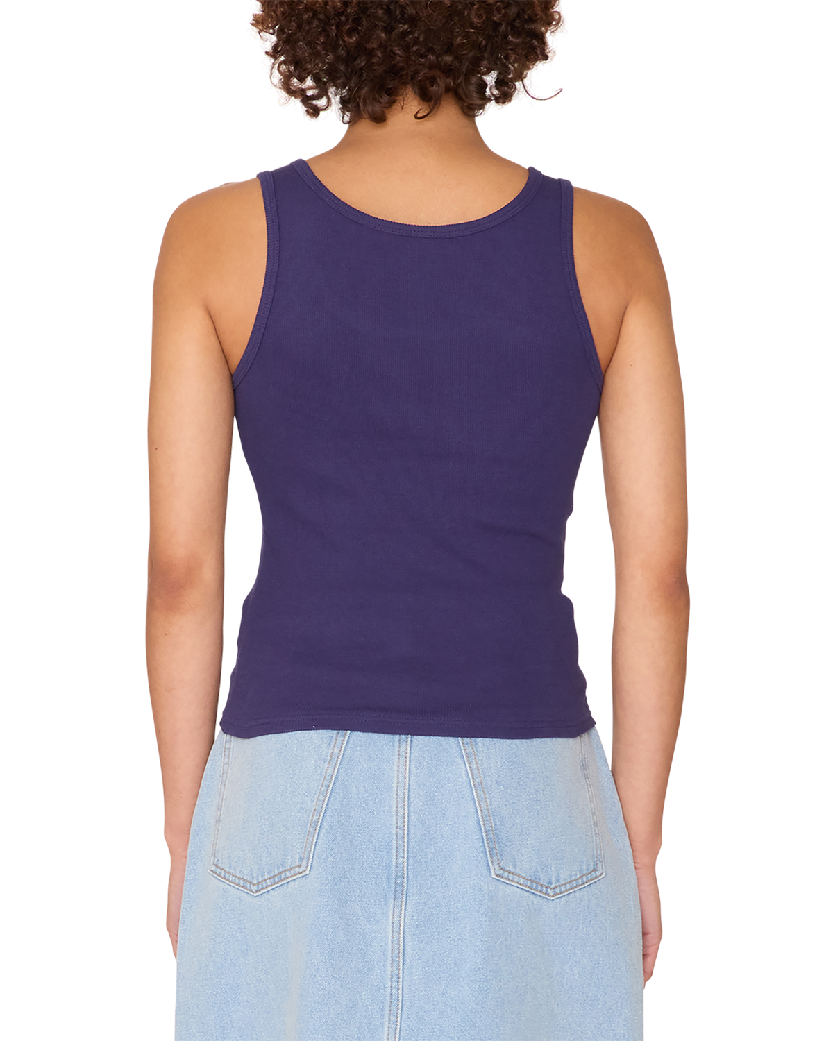 obey ribbon rib tank deep blue