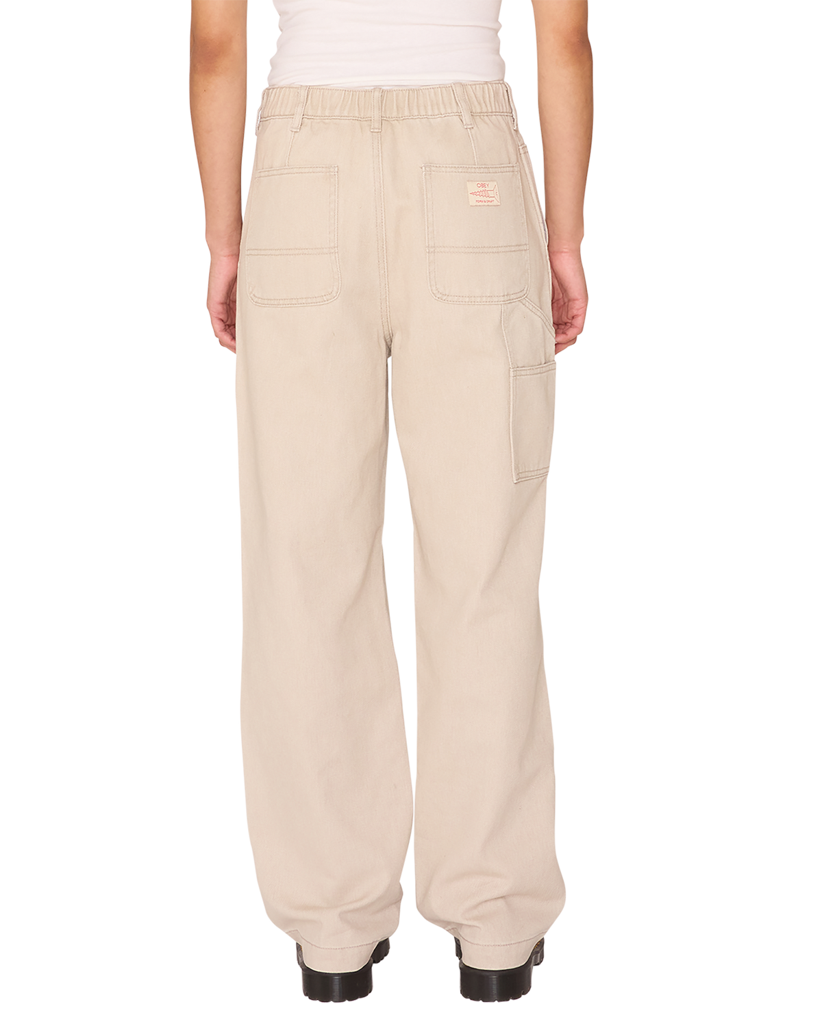 obey sybil carpenter denim sand faded wash