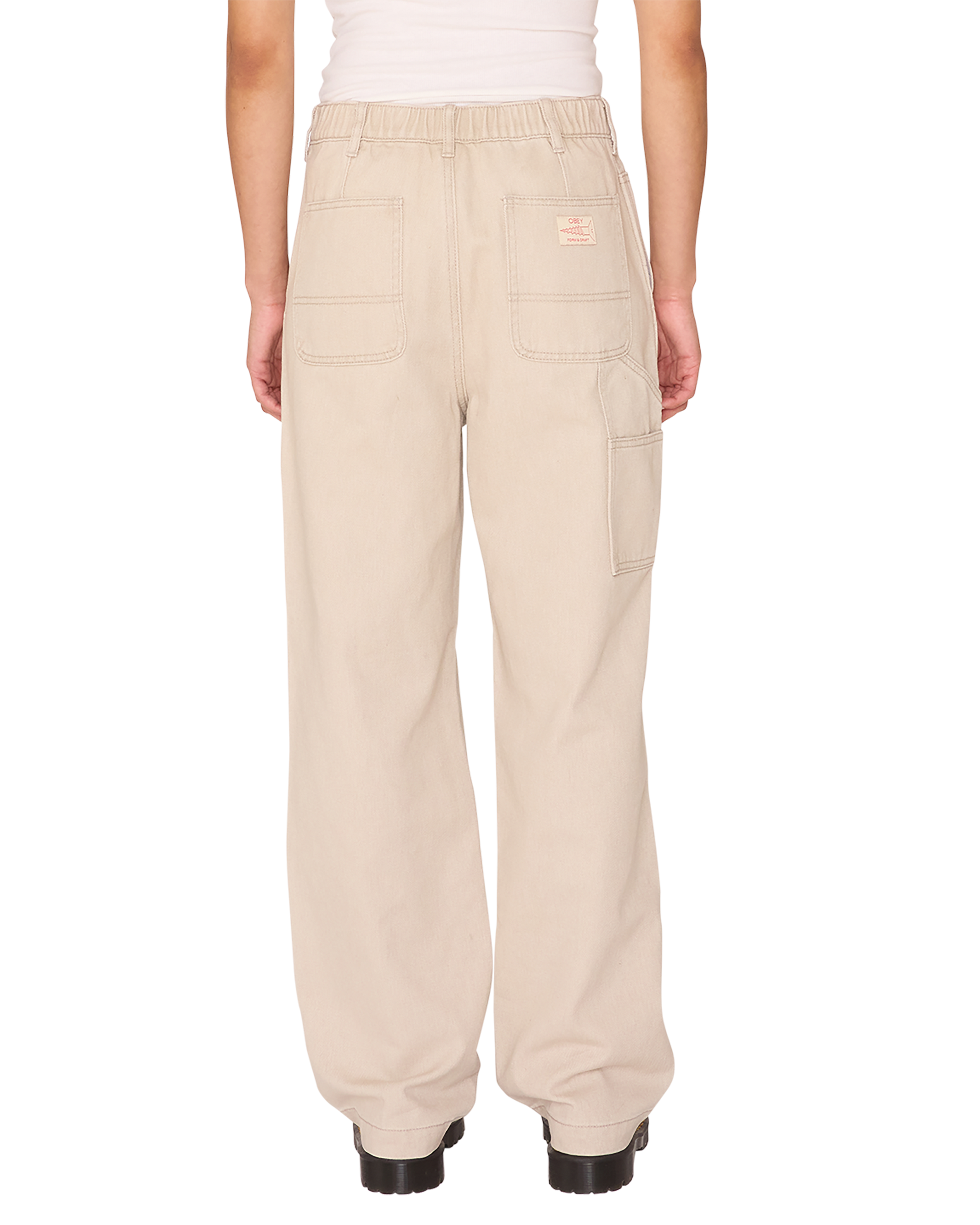 obey sybil carpenter denim sand faded wash