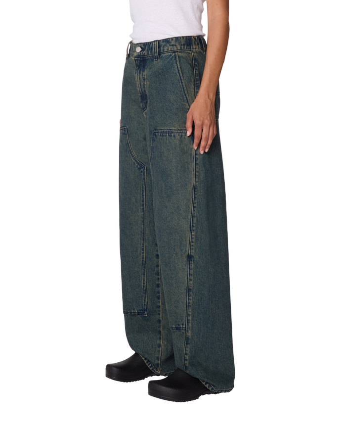 LEAH III BAGGY DBL KNEE DENIM