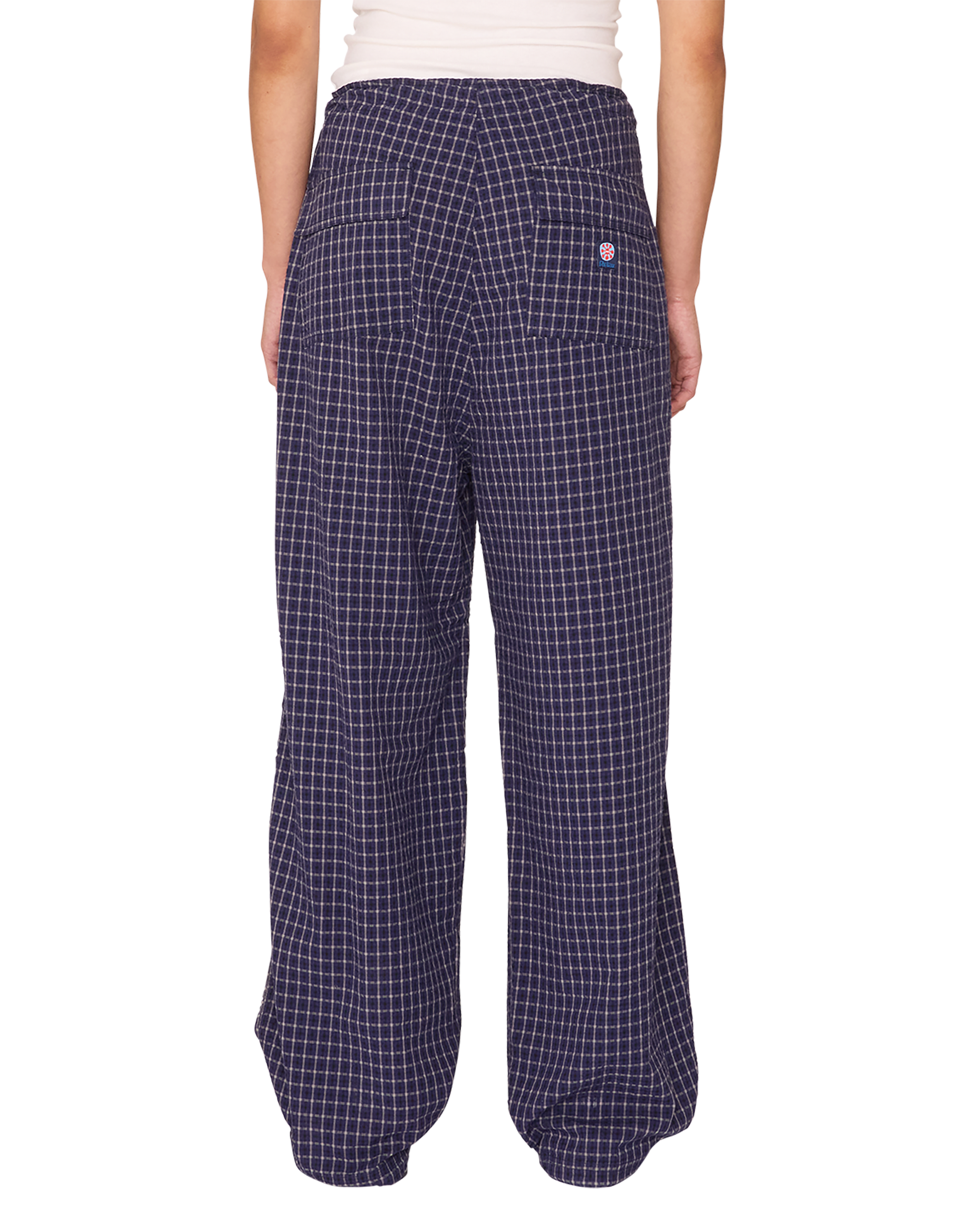 obey circa parachute pant blue multi