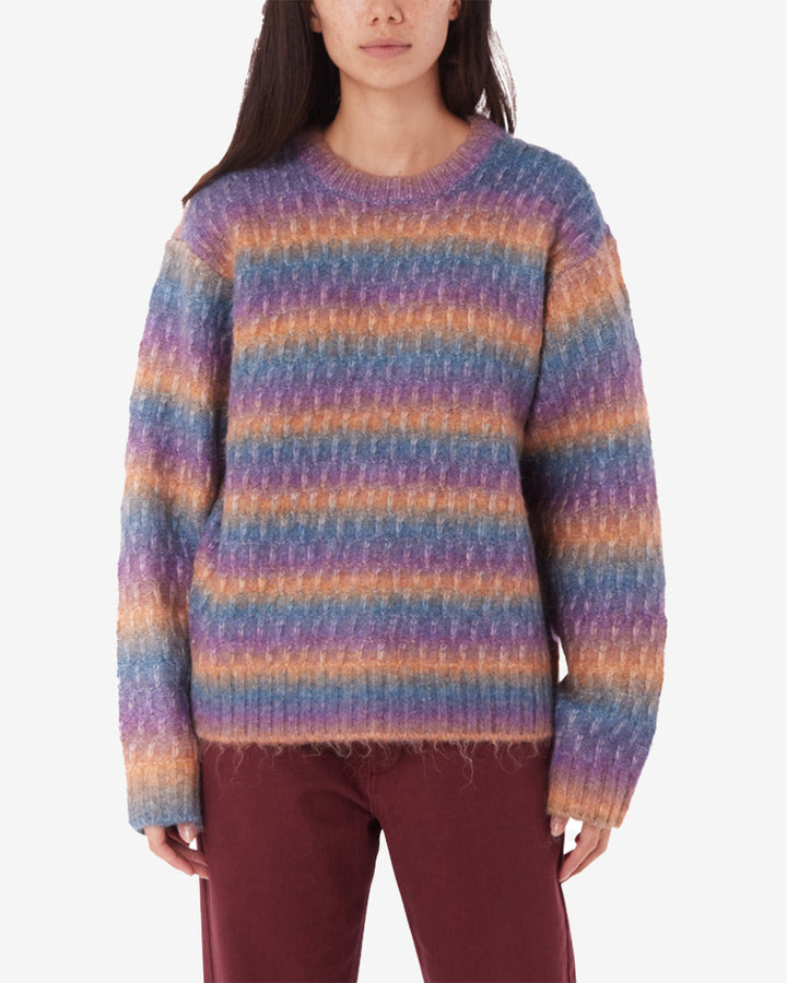 DAYTRIP CREWNECK SWEATER PURPLE MULTI