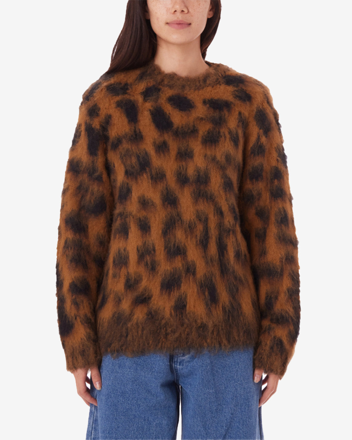 obey dottie sweater bone brown multi