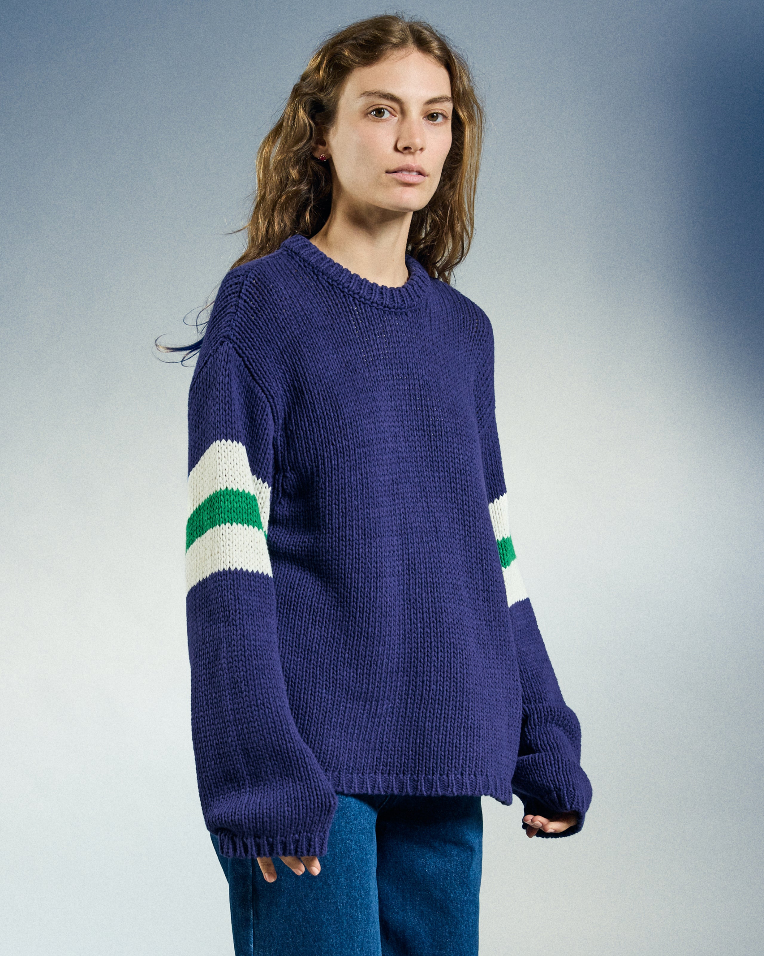 ZONE STRIPE SWEATER