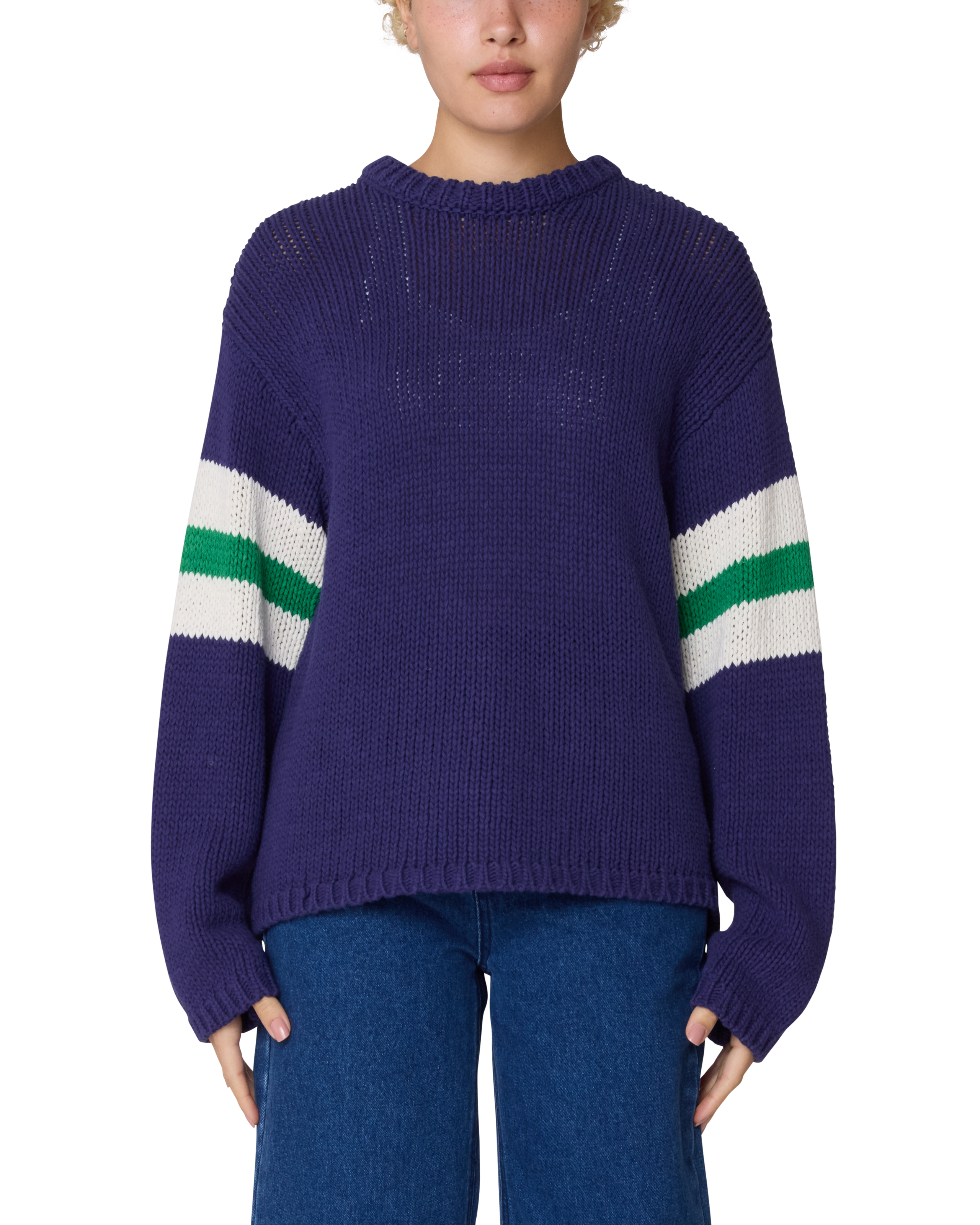 ZONE STRIPE SWEATER