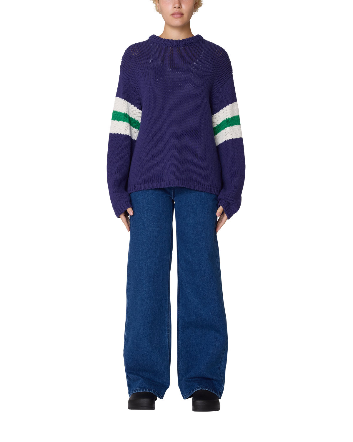 ZONE STRIPE SWEATER
