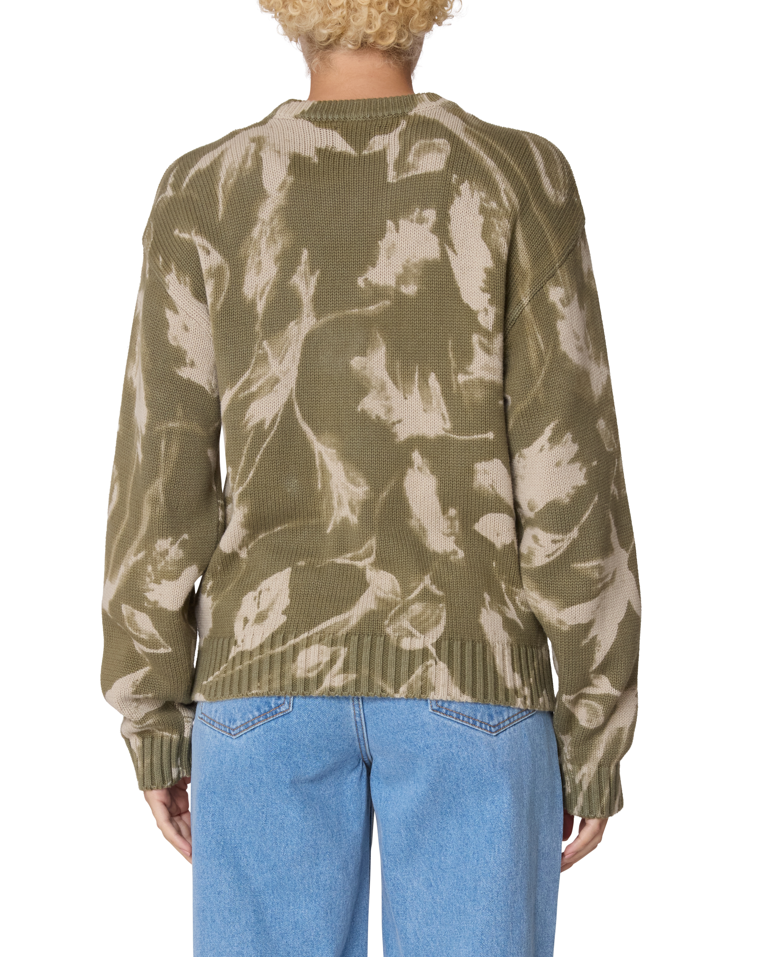 obey-leaves-crew-sweater-olive-multi (zoomed)