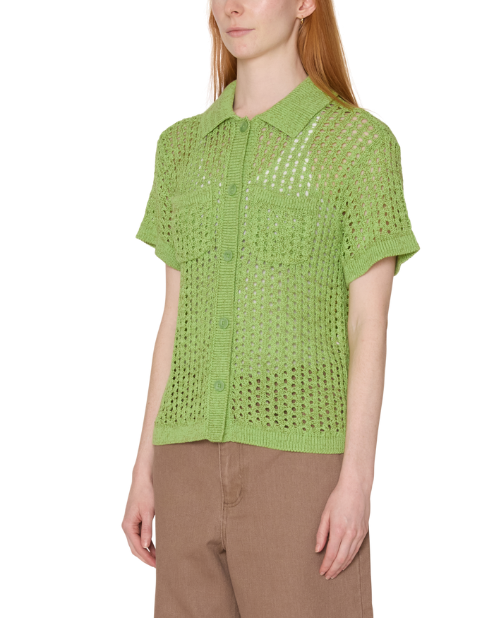 obey-milly-open-knit-sweater-light-green-multi - alternate view