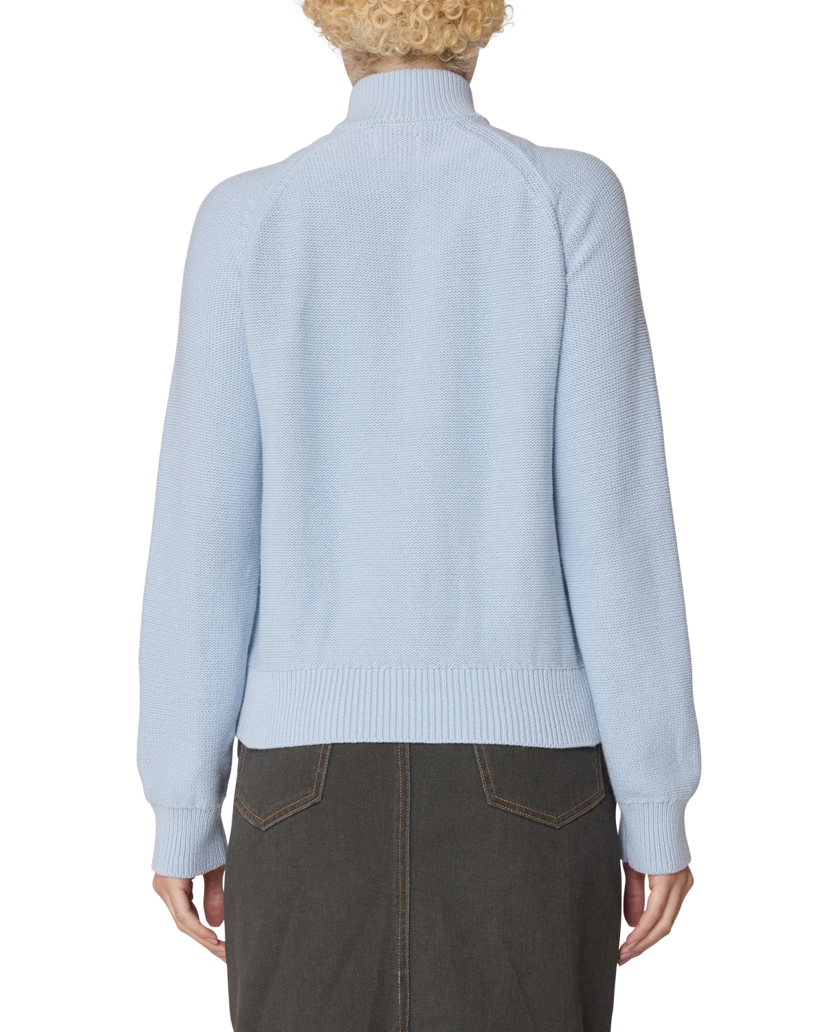 LIZZIE ZIP MOCK SWEATER