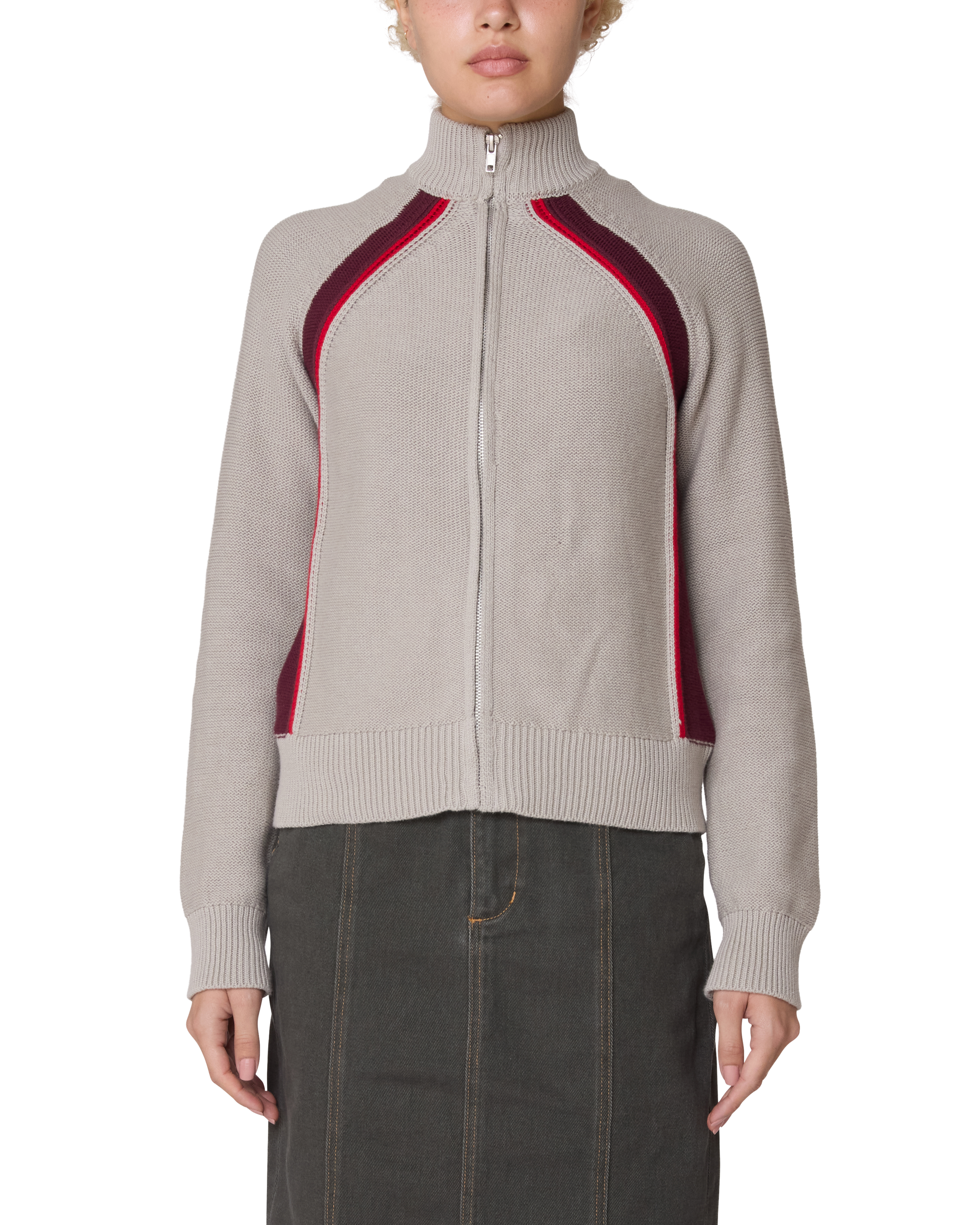 LIZZIE ZIP MOCK SWEATER
