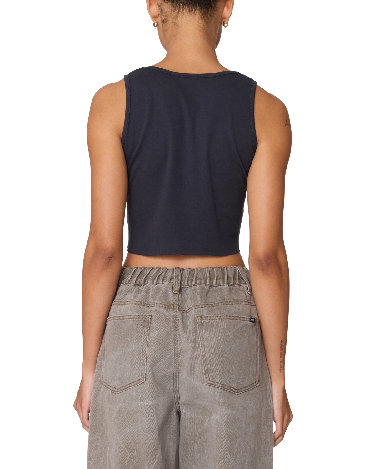 PLANET MORGAN RAW EDGE RIB TANK