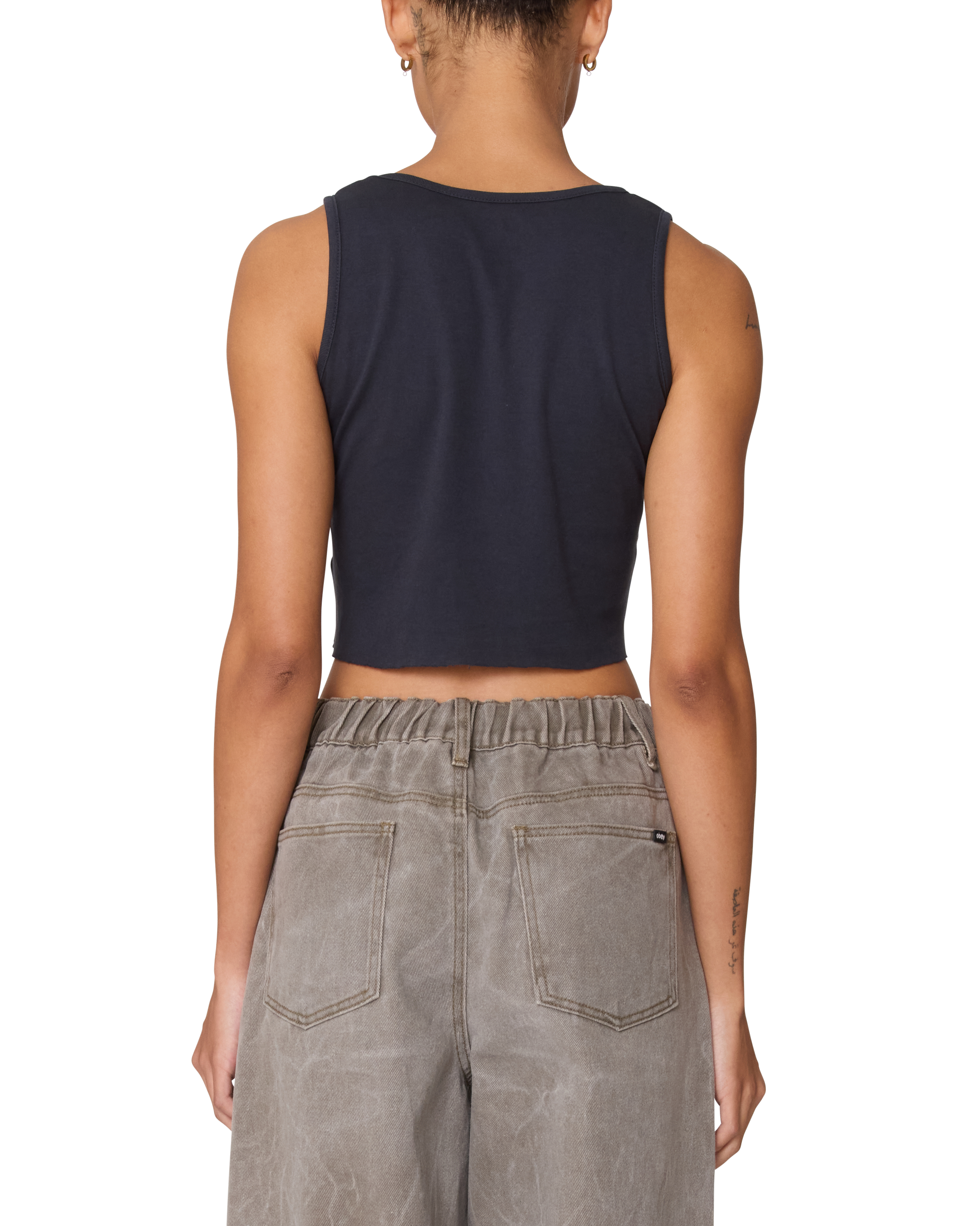 PLANET MORGAN RAW EDGE RIB TANK