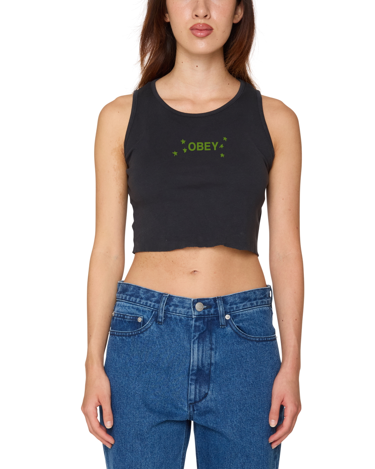 DIZZY STARS MORGAN RAW EDGE RIB TANK