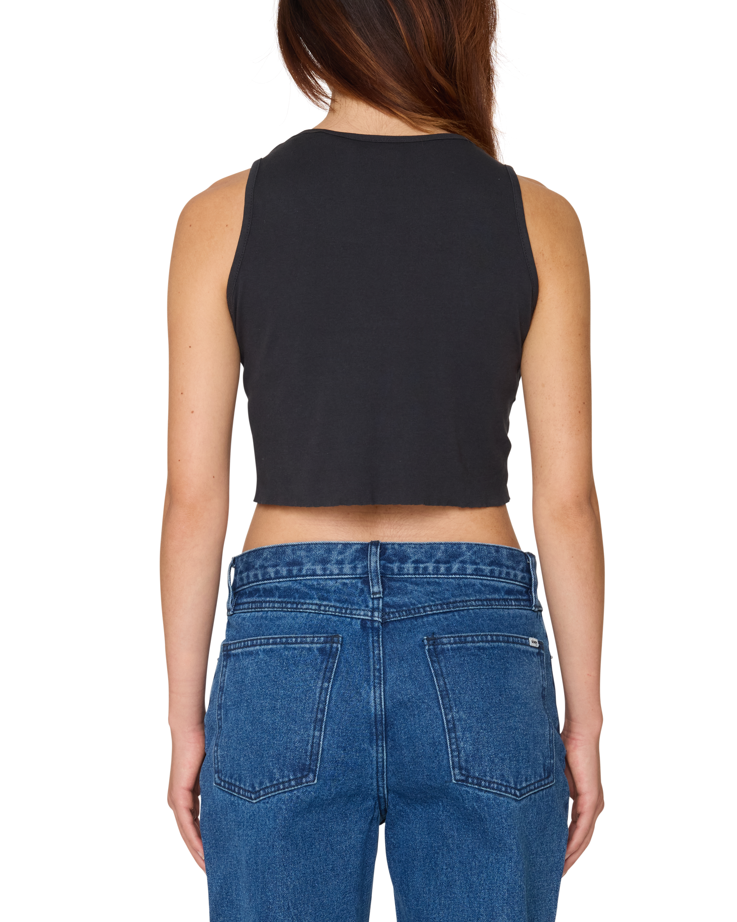 DIZZY STARS MORGAN RAW EDGE RIB TANK (zoomed)