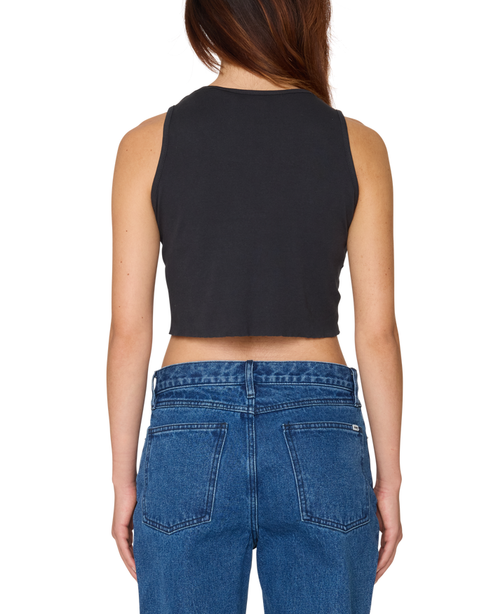 DIZZY STARS MORGAN RAW EDGE RIB TANK - alternate view