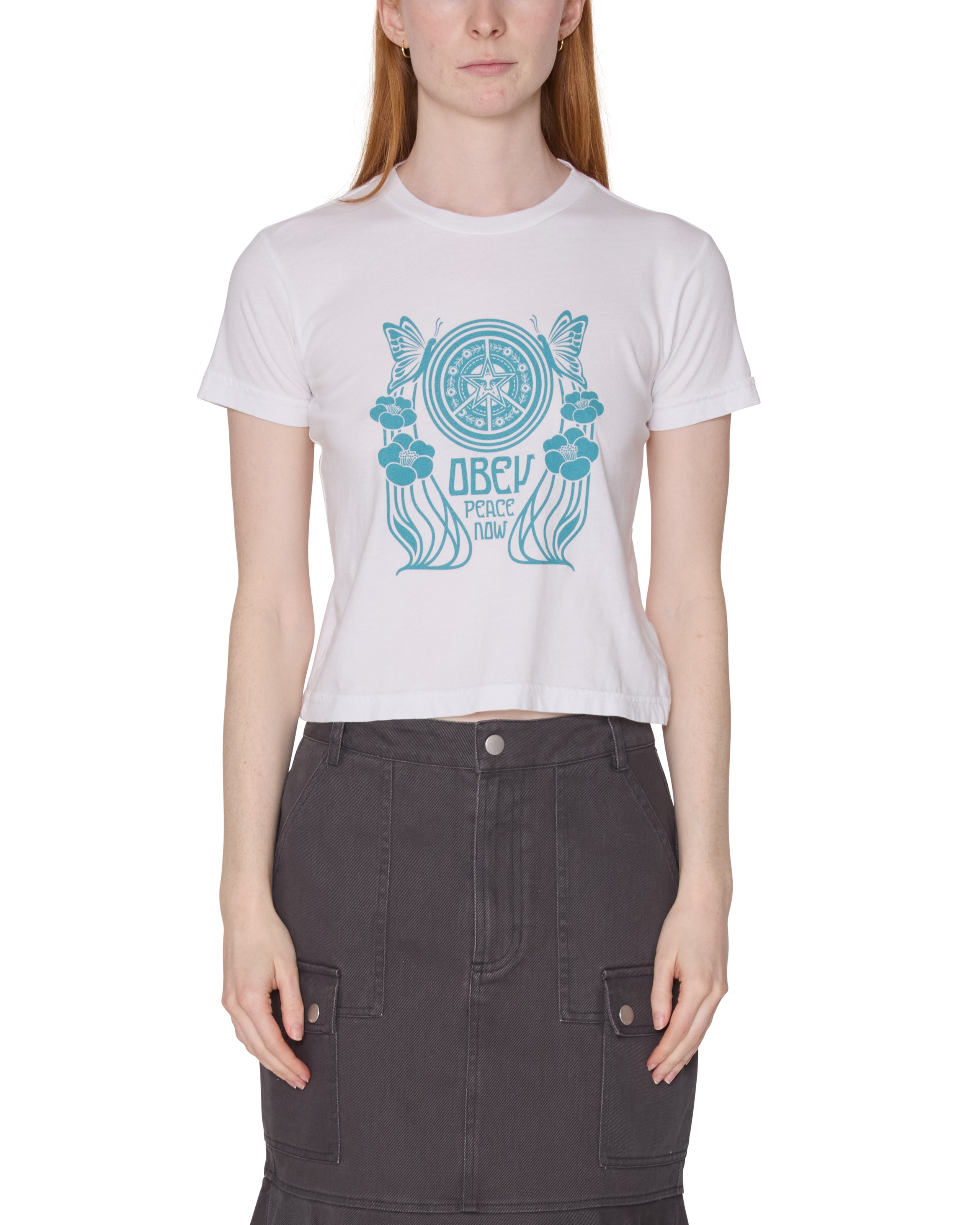PEACE NOW BUTTERFLY KAIA T-SHIRT (zoomed)